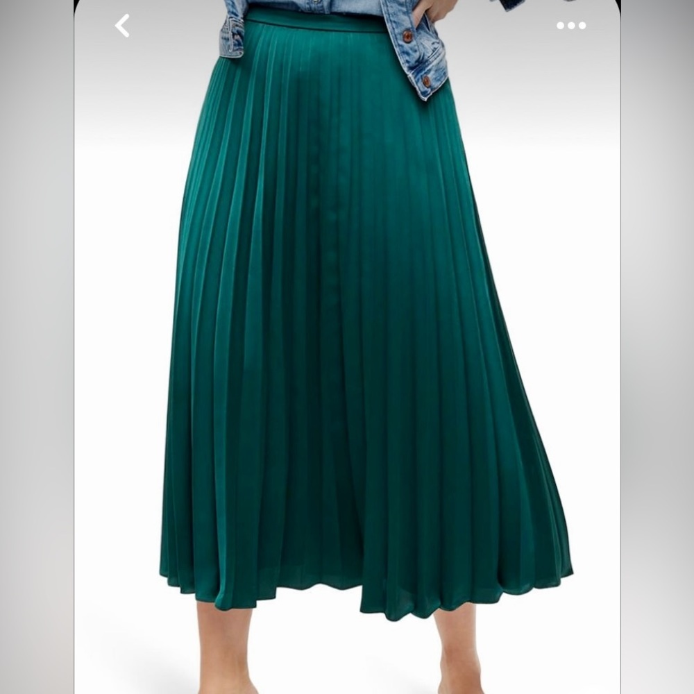 J. Crew Pleated Pull-on Midi Skirt Size XL